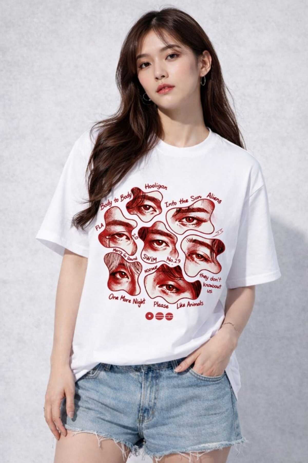 Arirang World Tour Printed Oversized T-Shirt