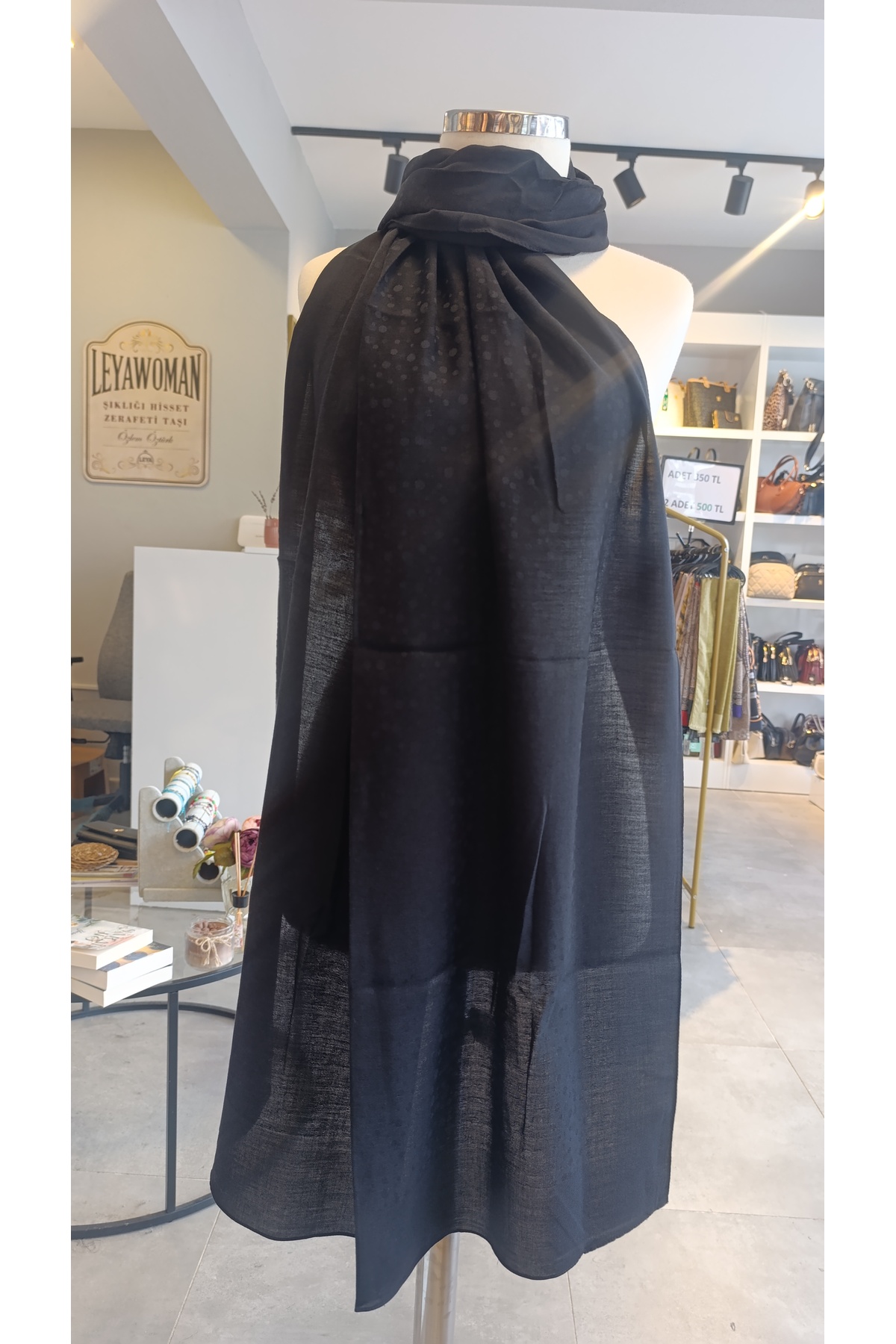 COTTON PAMUK BAMBU DAMLA DESEN ŞAL