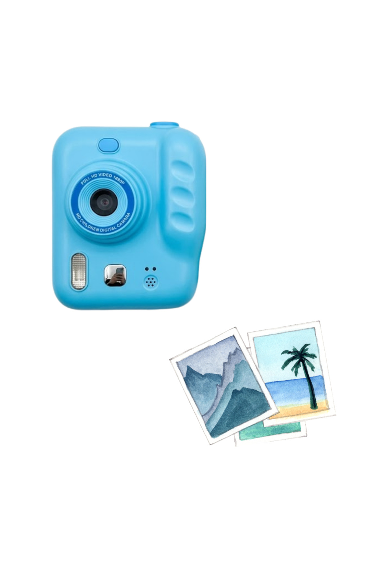 UCUZTEKNO Çocuklar İçin Fotoğraf Makinesi Baskı Özellikli 4 Kağıt Rulo Hediyeli fotoğrafı 4 (önizleme)