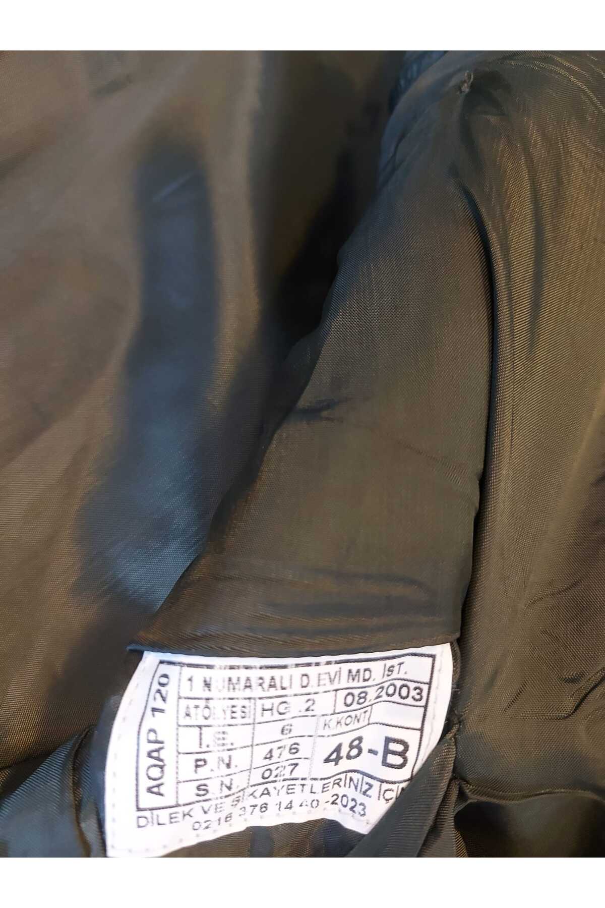 kho military design Türk Ordusu Yün Kaput Sb.(Apoletli) (48-B-D/M-L Beden) Sıfır Ürün (Bel ve Yırtmaç Düğmeli Model) görsel 3