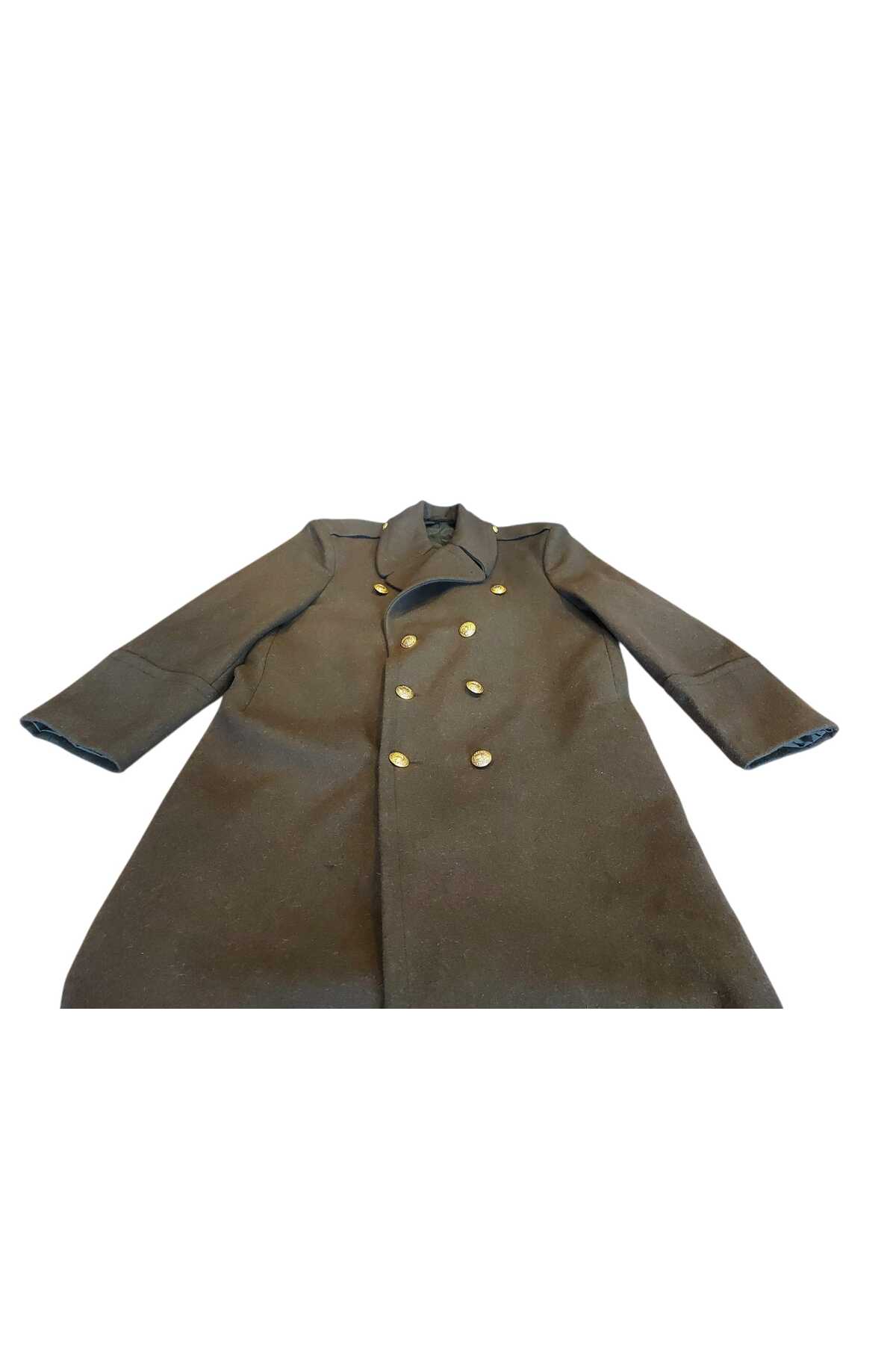 kho military design Türk Ordusu Yün Kaput Sb. (Apoletli) (48-B/ M-L Beden) Sıfır Ürün (Arka Kısmı Düz Model) görsel 8