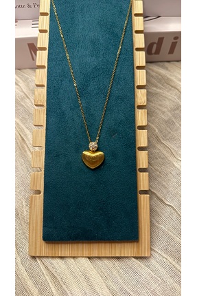 Tasarım ÇELİK KALP KOLYE