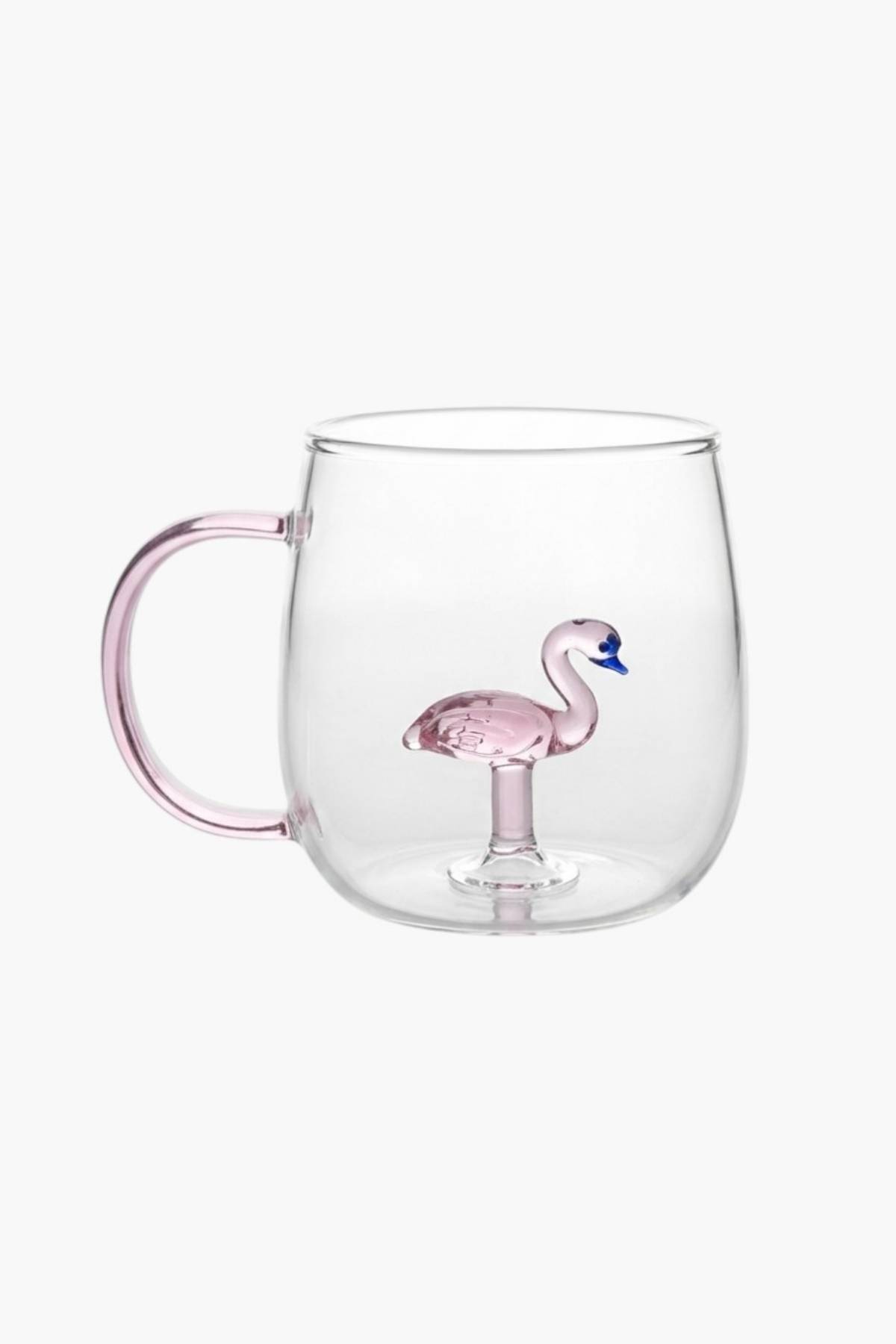Figure Borosilicate Glass Mug 350 ml - Colored Cup with Handle - Presentation Mug