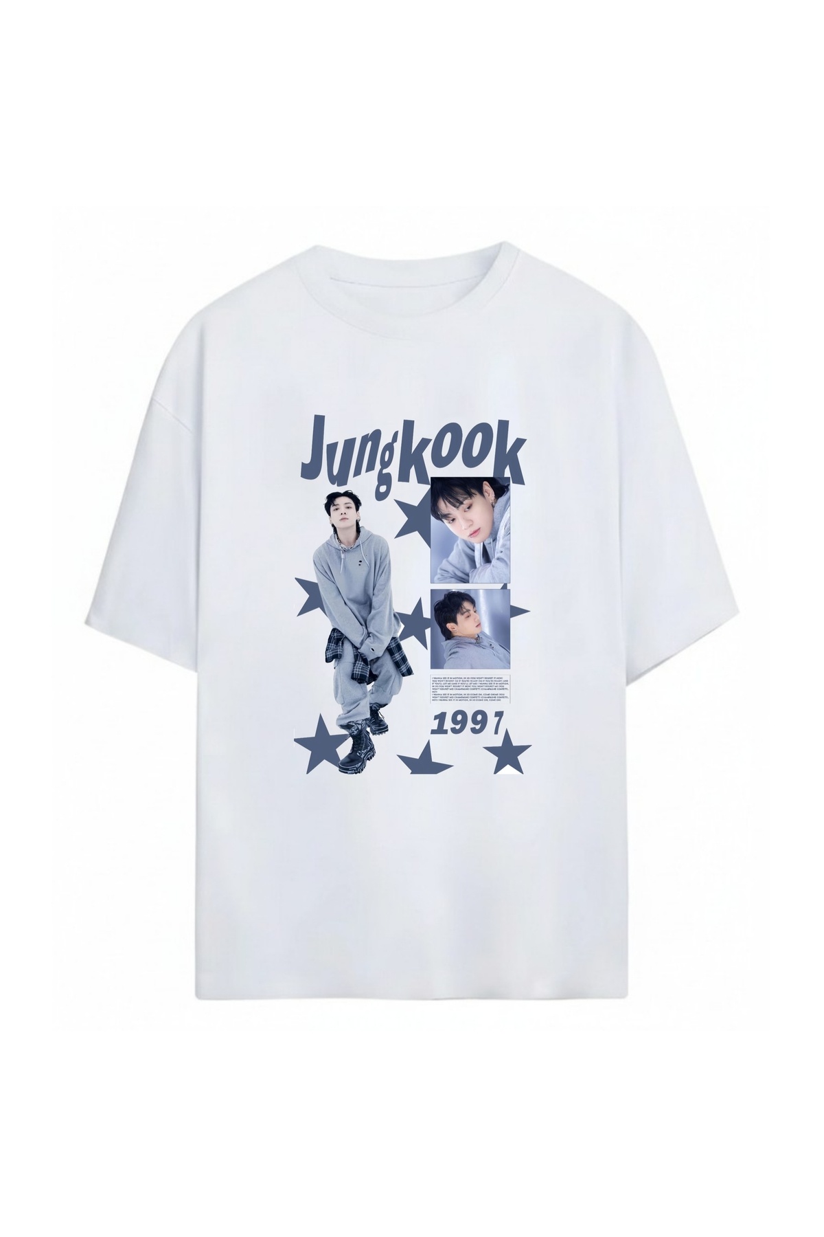 SVART WEAR Jungkook Bts Unisex Oversize %100 Pamuklu T-Shirt