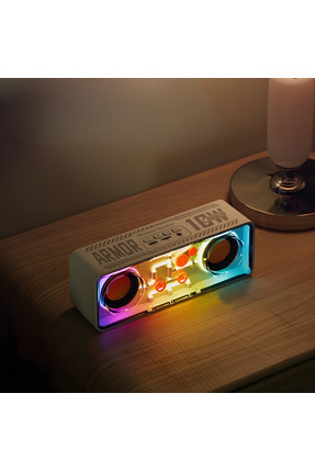 MATECHNO 10W RGB Bluetooth Hoparlör Taşınabilir Müzik Kutusu SD-AUX Bağlantı ...