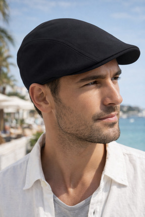 Butik %100 Pamuk Yazlık Erkek Ördek Kasket – İnce Kumaş, Lastikli Arka, Hafif...