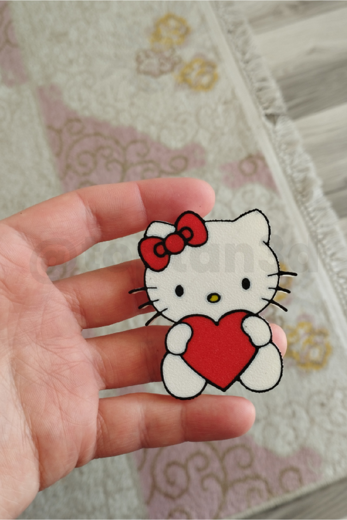 Toptan3D Hello Kitty Dolap Kulpu - 4'lü Animasyon Seti - Çocuk Odası Dolap Kulpları (1 Adet) fotoğrafı 2 (önizleme)