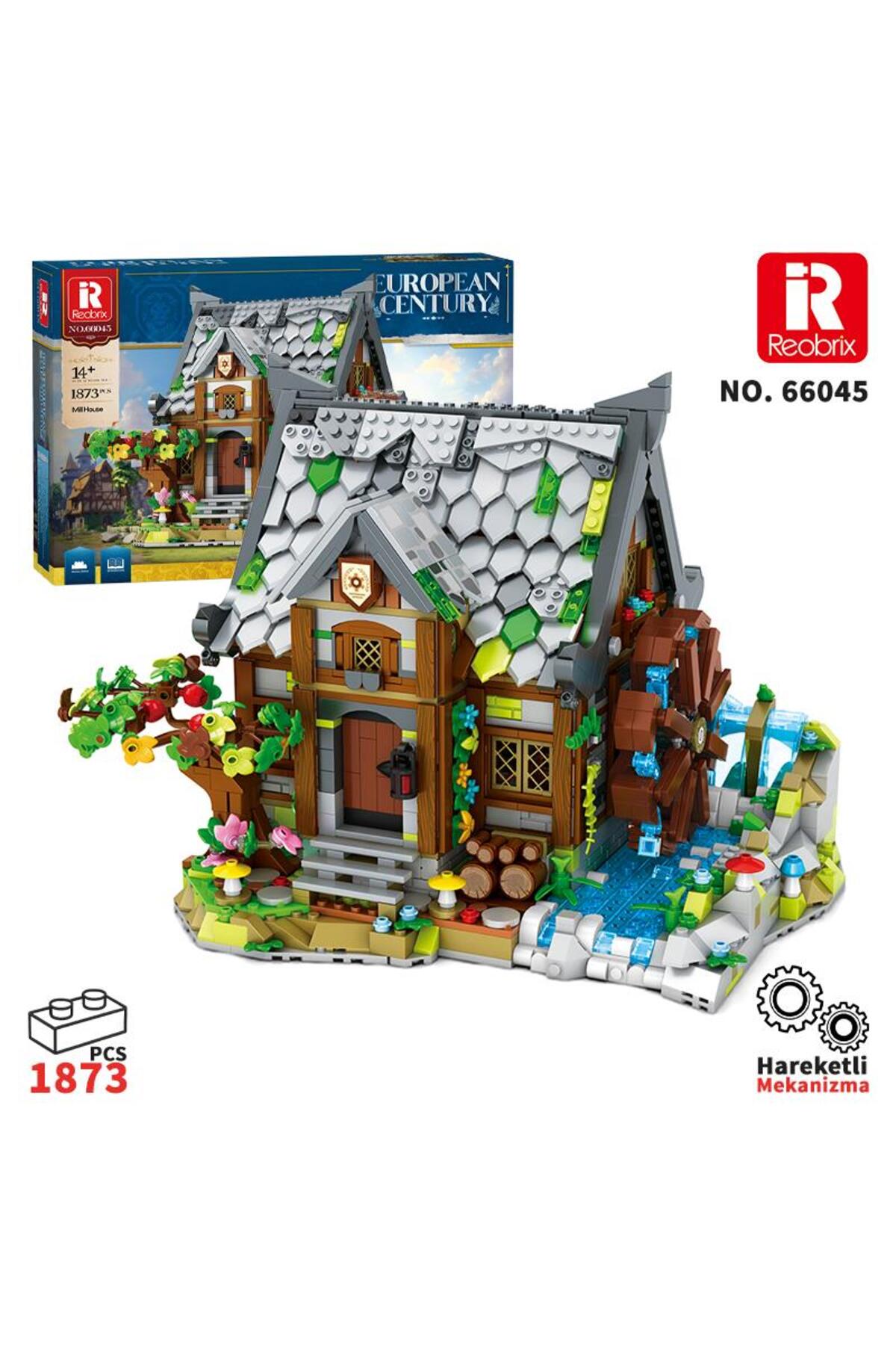 REOBRIX 66045 Değirmen Evi Yaratıcı Yapı Blok Seti Building Blocks