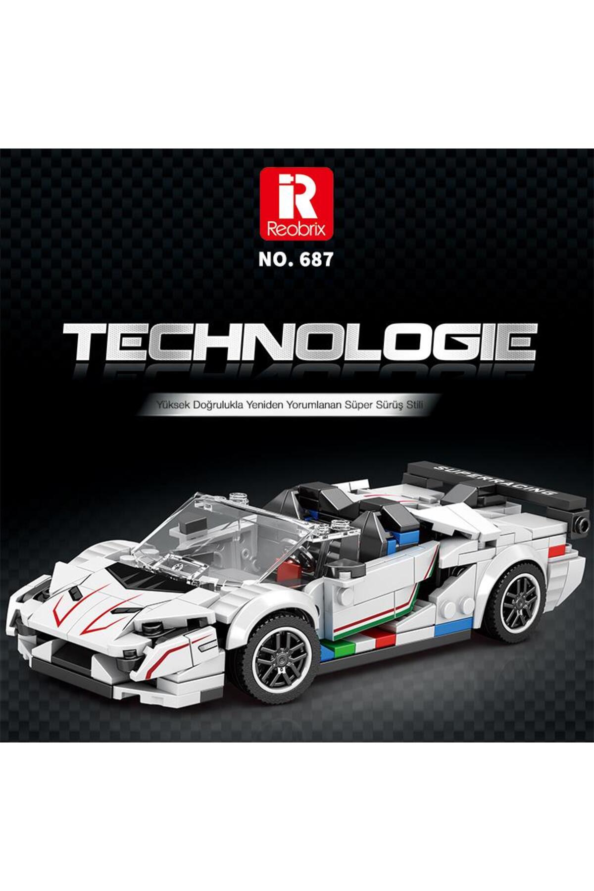 REOBRIX Creator 687 Lamborghini SVJ Spor Araba Yaratıcı Yapı Blok