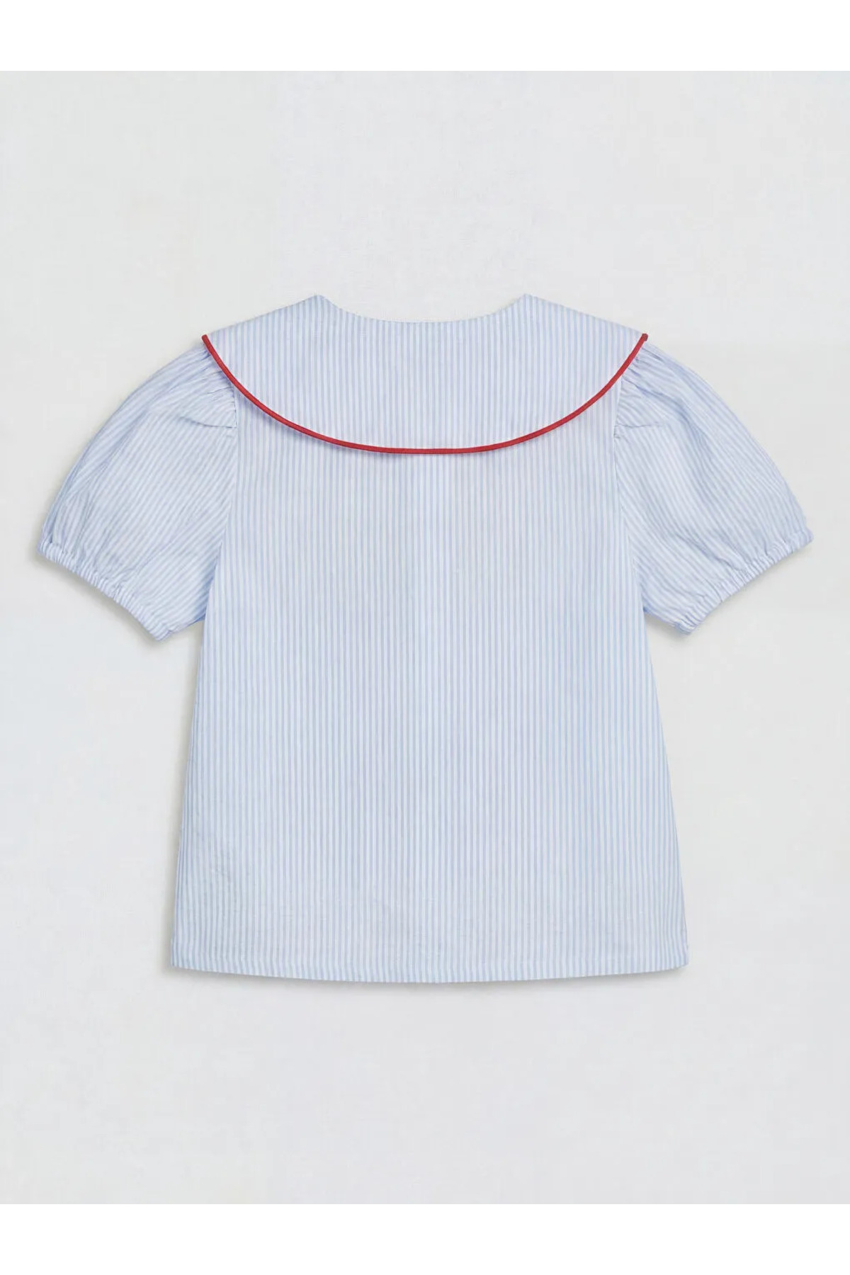 LC Waikiki LCW Kids Mavi Bebe Yaka Kız Çocuk Gömlek fotoğrafı 2 (önizleme)