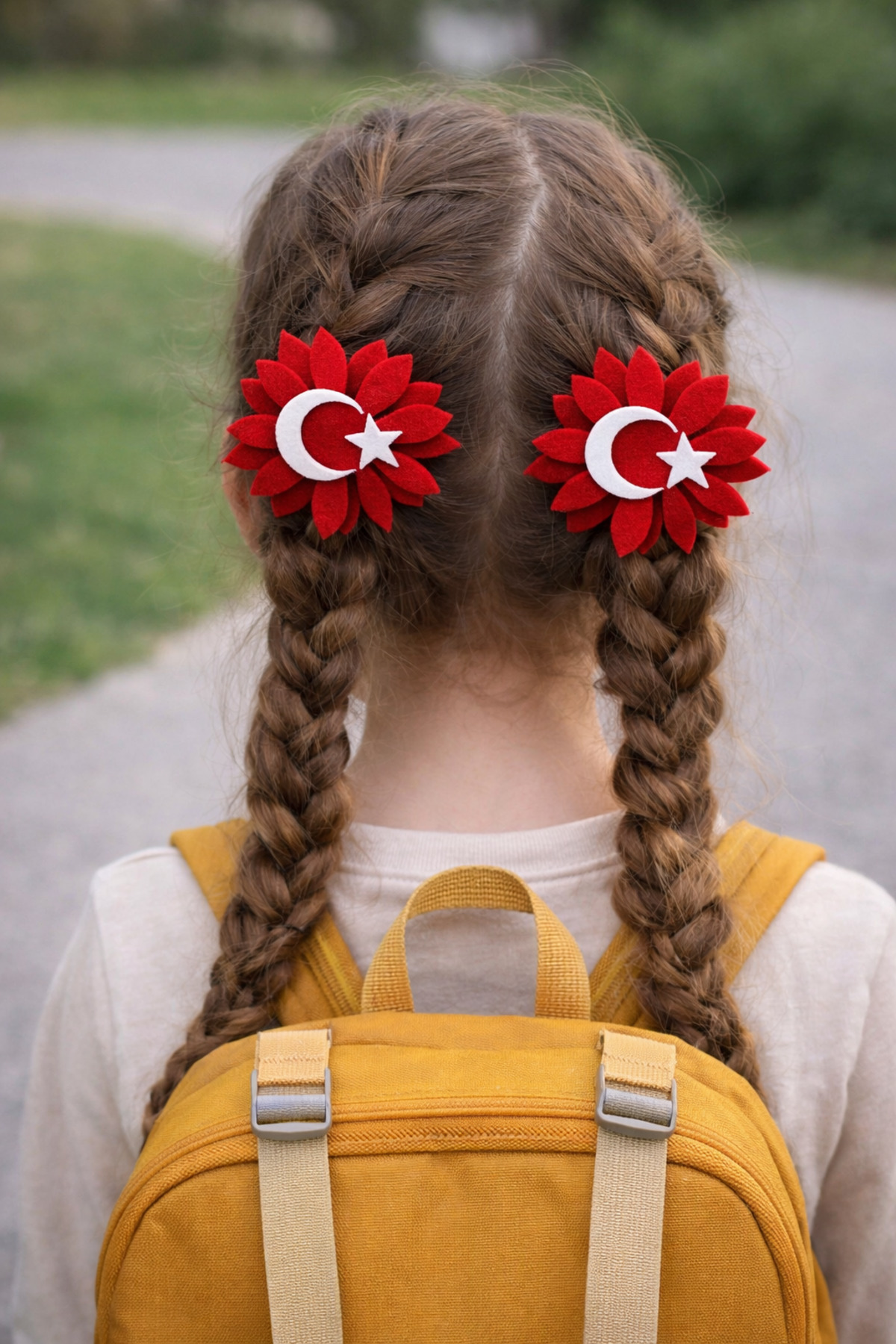 Diloshtrend Design 2’li Türkiye Bayraklı Pens Toka Ayyıldızlı Toka 23 Nisan tokası 19 Mayıs tokası görsel 2
