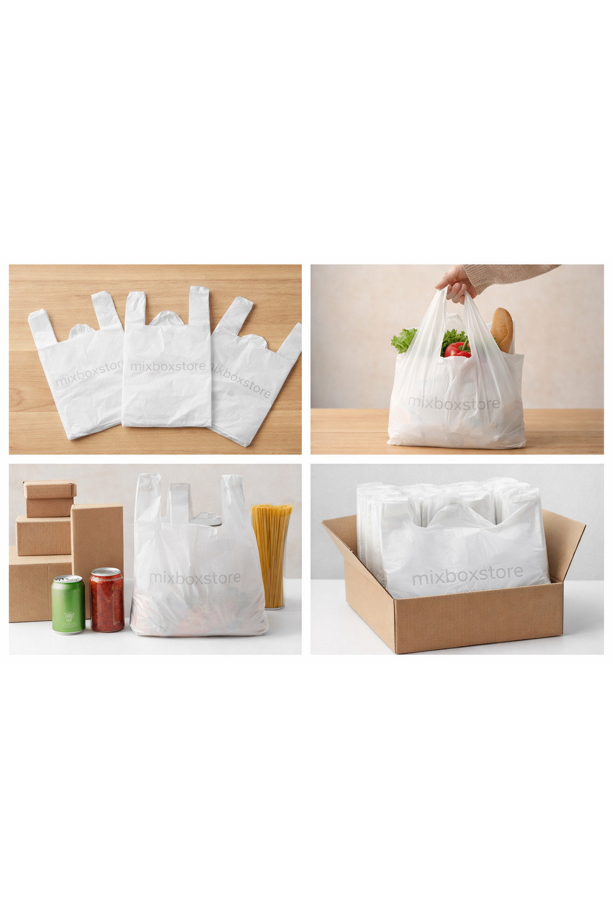 Mixboxstore Mini Market Poşeti – Küçük Boy Taşıma Poşeti | Dayanıklı Plastik Poşet-1 Adet-Tekli - Fiyatı, Yorumları