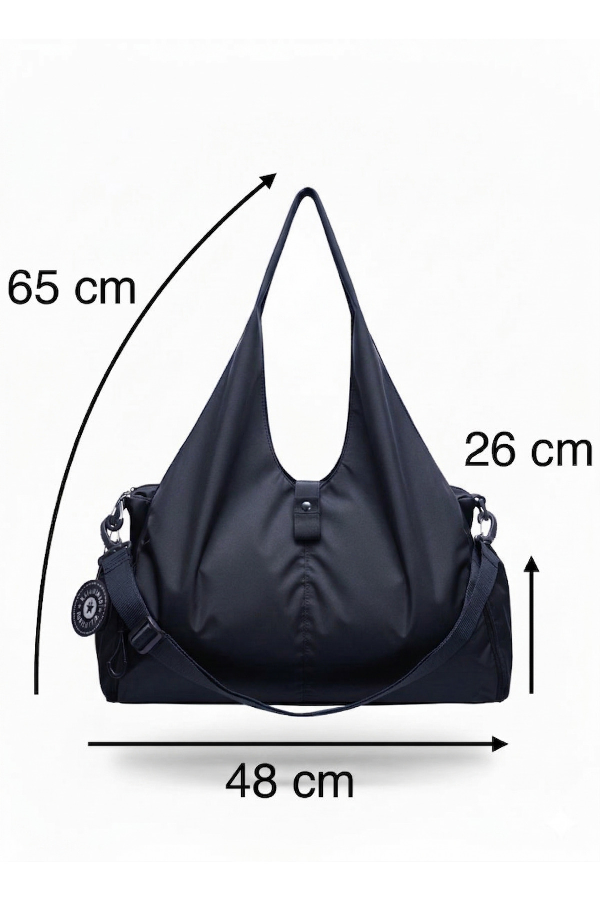 MAC BLOOM  Ayakkabı Bölmeli Suya Dayanıklı Ultra Hafif Omuz Askılı Spor ve Seyahat Çantası - Görsel 3