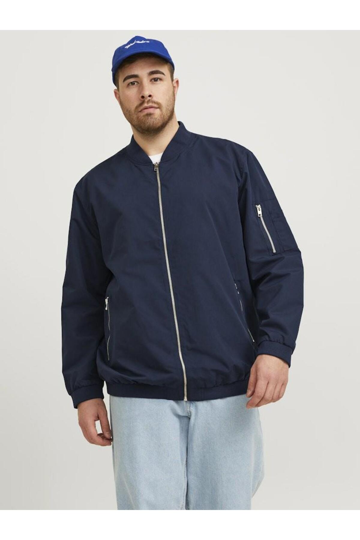 ژاکت مردانه جک جونز سایز بزرگ کد ۱۲۱۷۳۹۹۰ جک اند جونز کت بزرگ سایز Jack & Jones