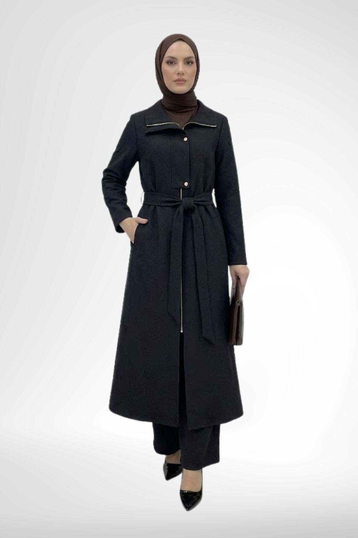 Armine TREND 26YT713 Kendinden Desenli Kap Siyah - Fiyatı, Yorumları