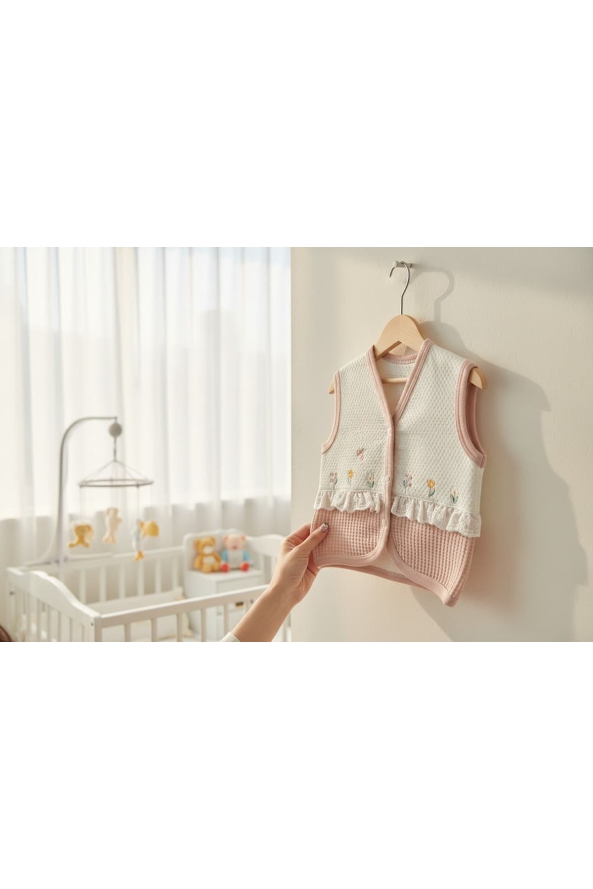 Yumuu Baby Lace Bloom yelek fotoğrafı 3 (önizleme)