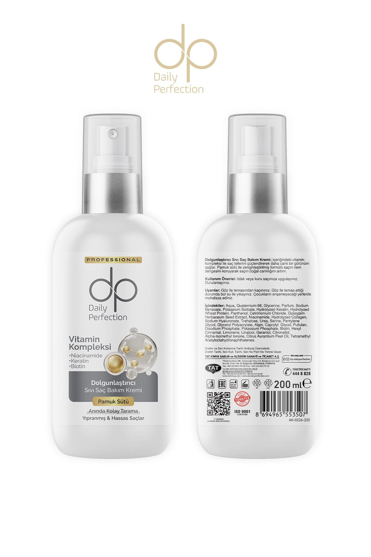 Sıvı Saç Bakım Kremi Pamuk Sütü 200 ml — 06D0226 — تصویر 2 از 7