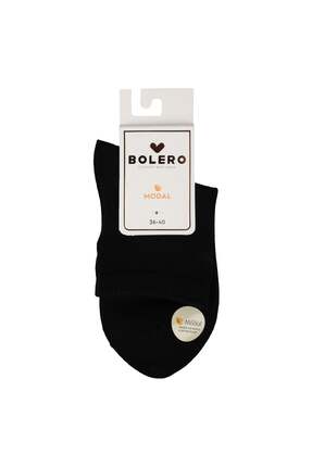 Bolero Kadın Premium Dikişsiz 12'li Modal Çorap Siyah