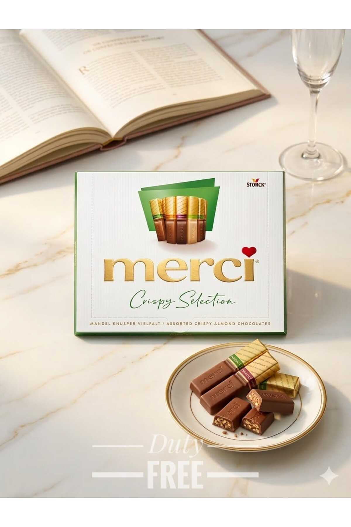 【merci】リクエスト 8点おまとめ商品 hijazigroup Merci Crispy Selection assorted almond chocolate 210g
