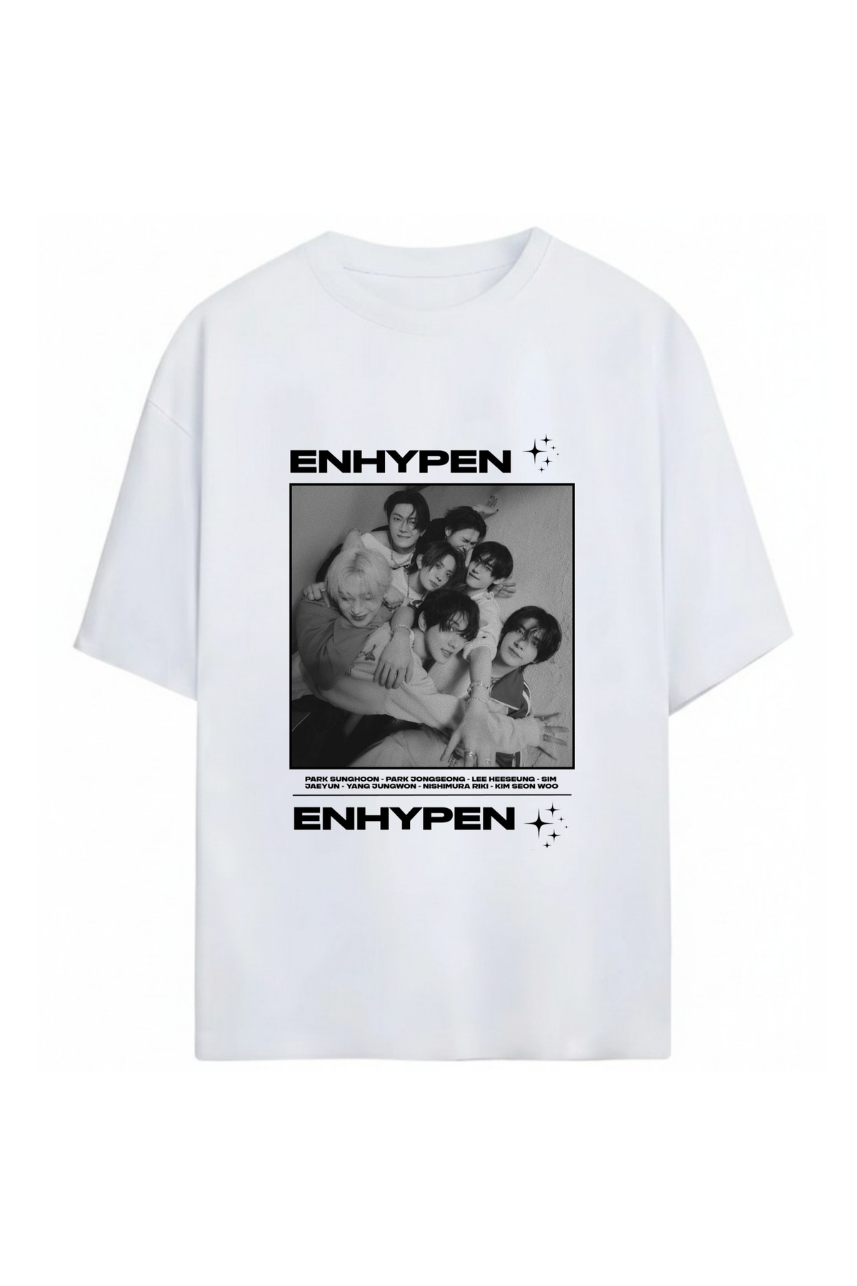 SVART WEAR Enhypen K-Pop Unisex Oversize 100% Cotton T-Shirt- Trendyol