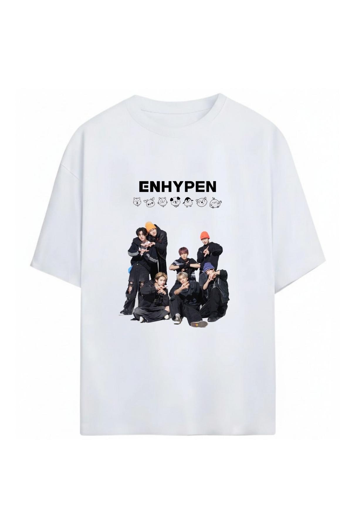 SVART WEAR Enhypen K-Pop Unisex Oversize 100% Cotton T-Shirt- Trendyol