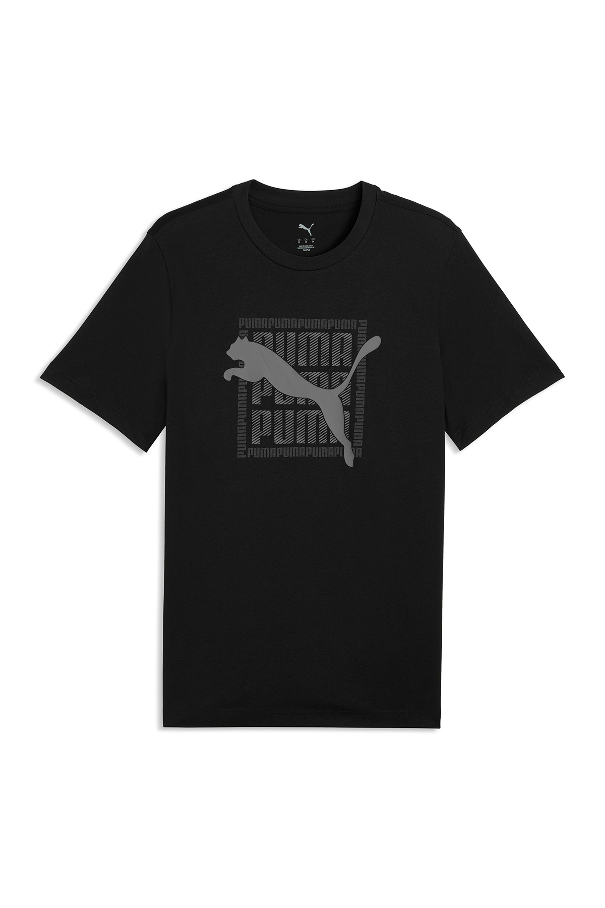 Puma 691775 Graphic Tee Tişört Erkek T-Shirt SİYAH görsel 4