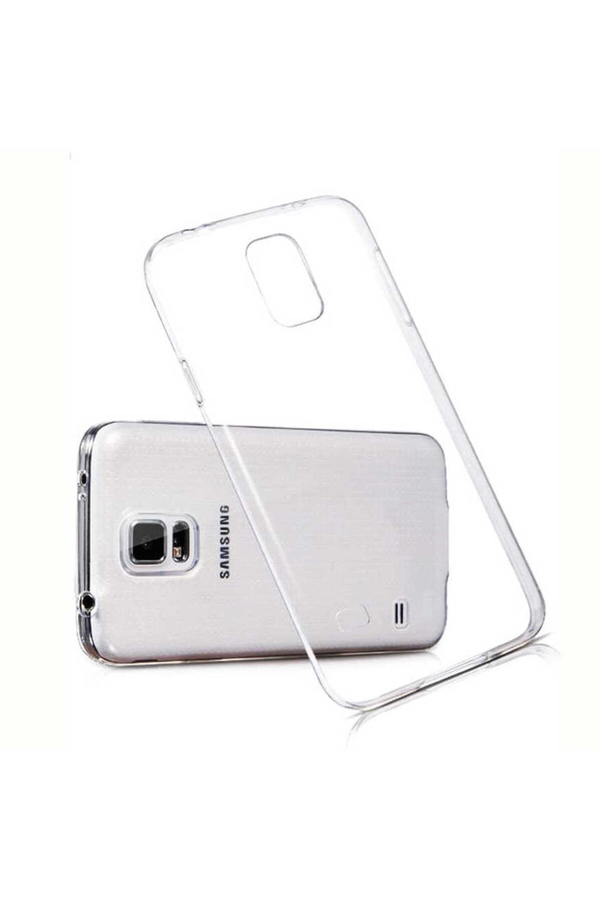 Galaxy S5 İ9600 Kılıf AKRE Süper Silikon Kapak - Renksiz