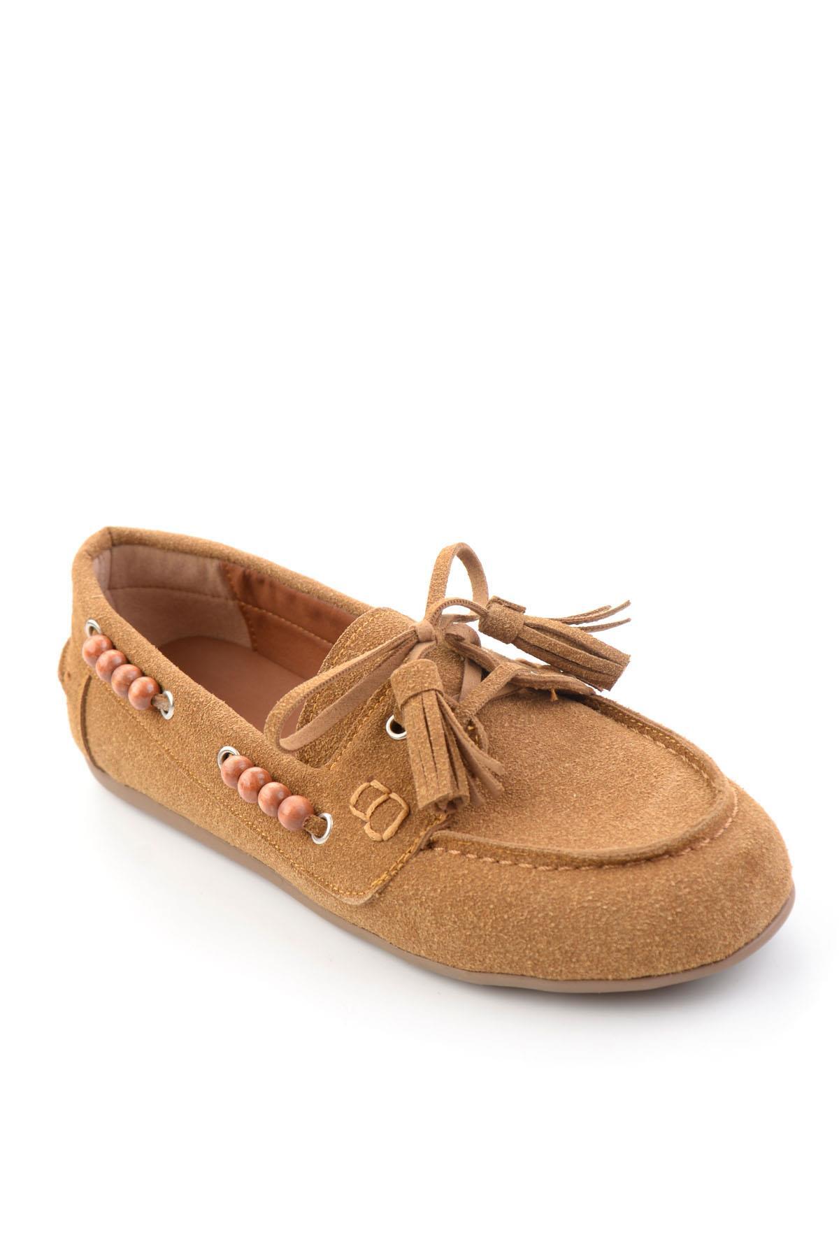 Bambi Taba Kadın Loafer Ayakkabı K01936070072 görsel 3