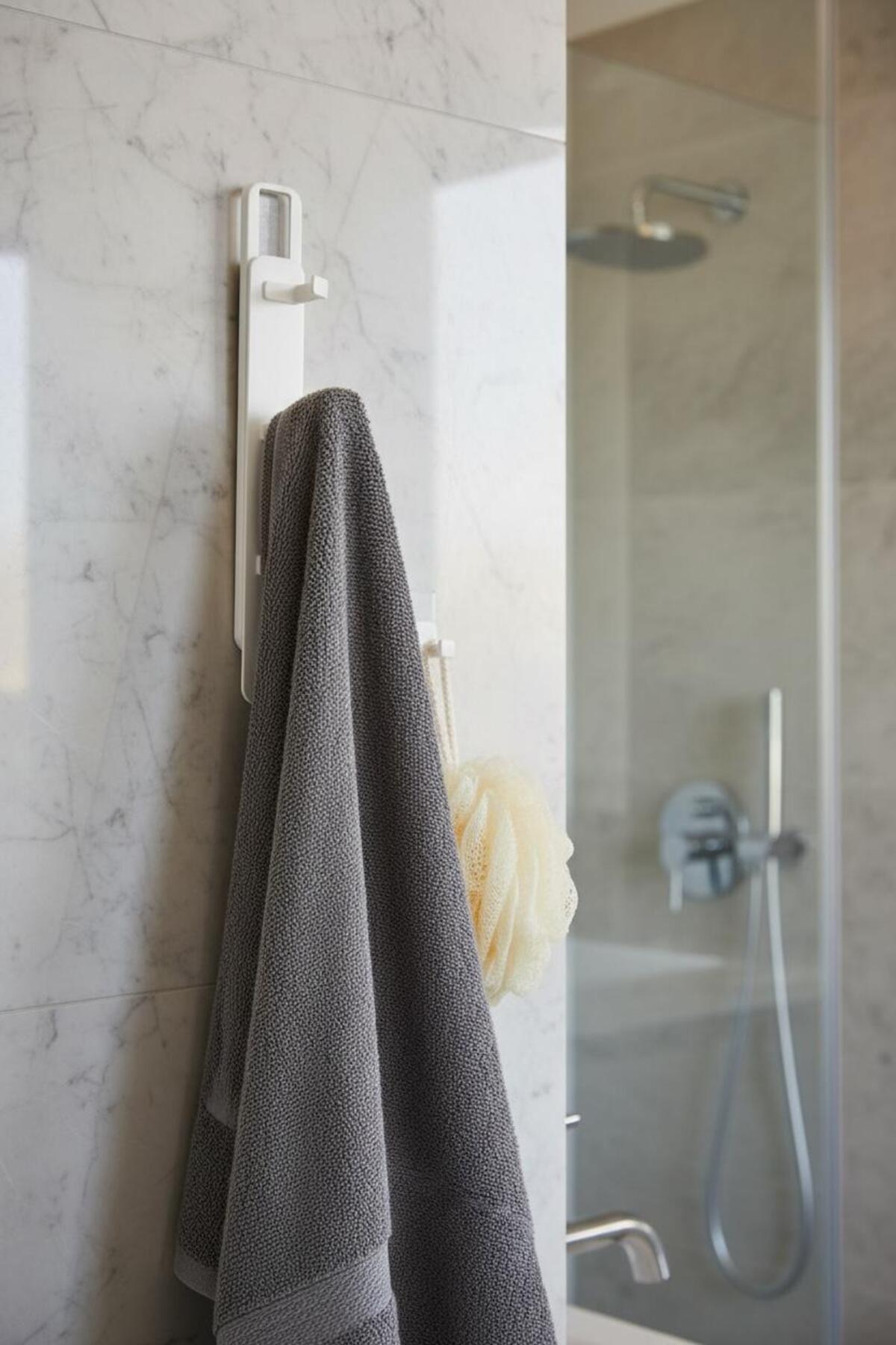 2’li Yapışkanlı Kayar Askı | Delmeden Montaj Banyo ve Mutfak Düzenleyici