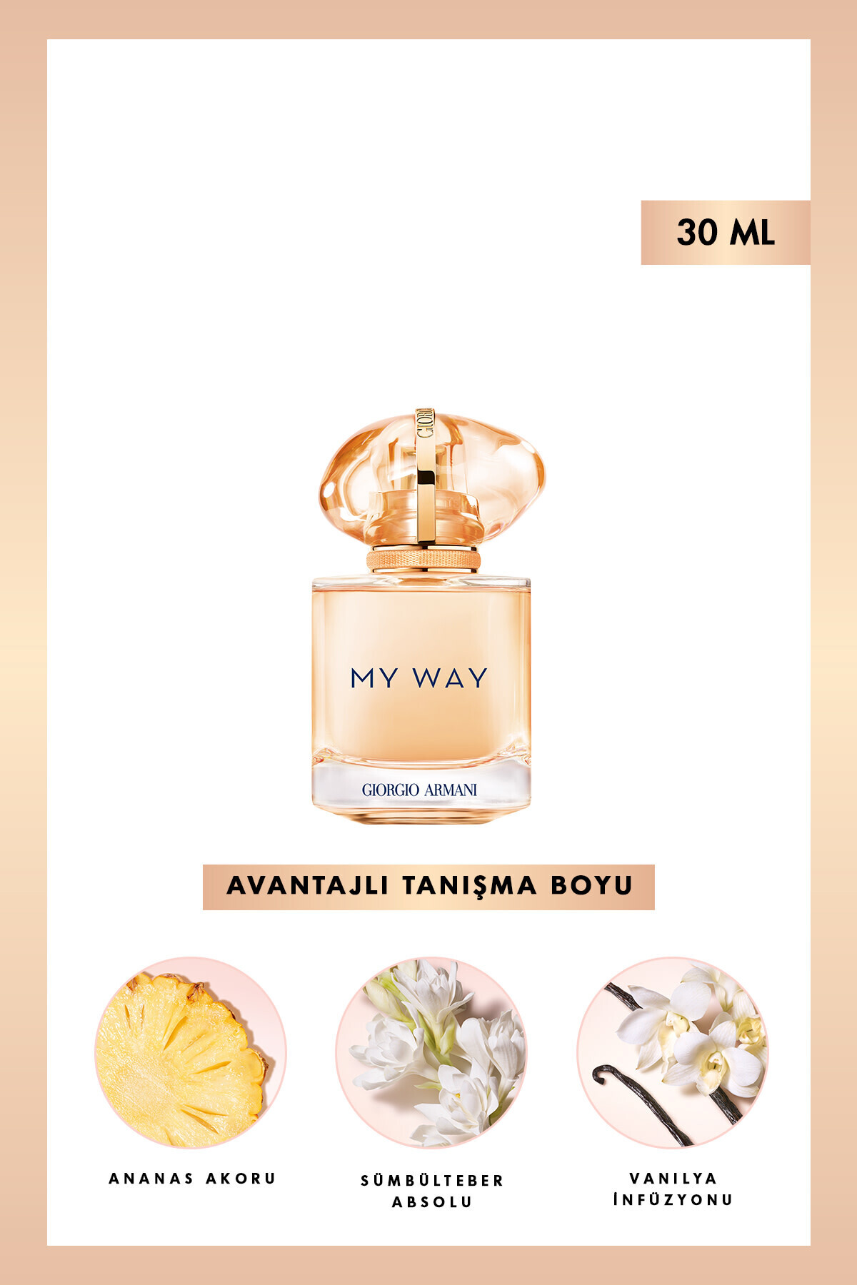 Giorgio Armani My Way Sunny Vanilla Edp Kadın Parfüm 30 ml 3614274661590 - Fiyatı, Yorumları