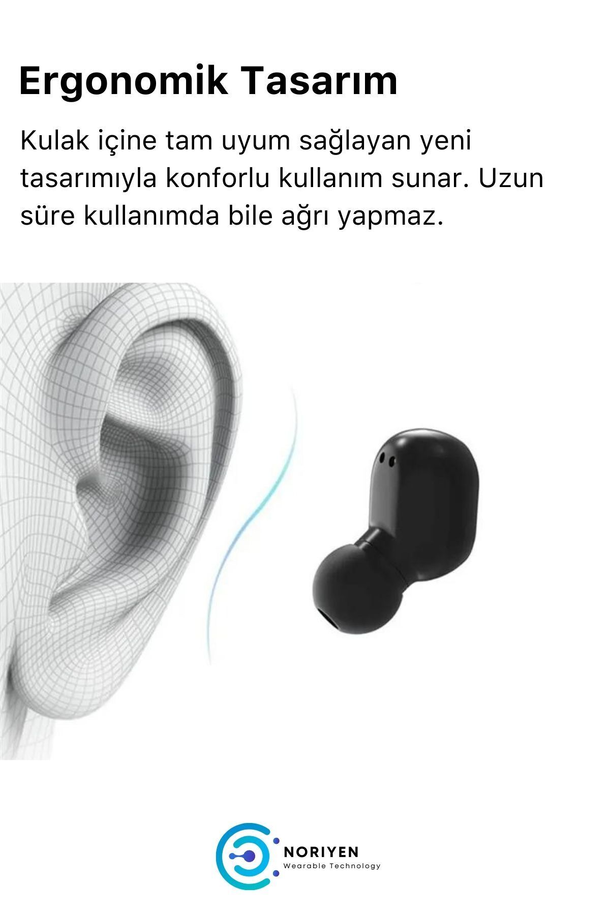 Yeni Nesil E7S Dots Full HD Stereo Ses Çift Mikrofonlu Extra Bass Kablosuz 5.0 Bluetooth Kulaklık