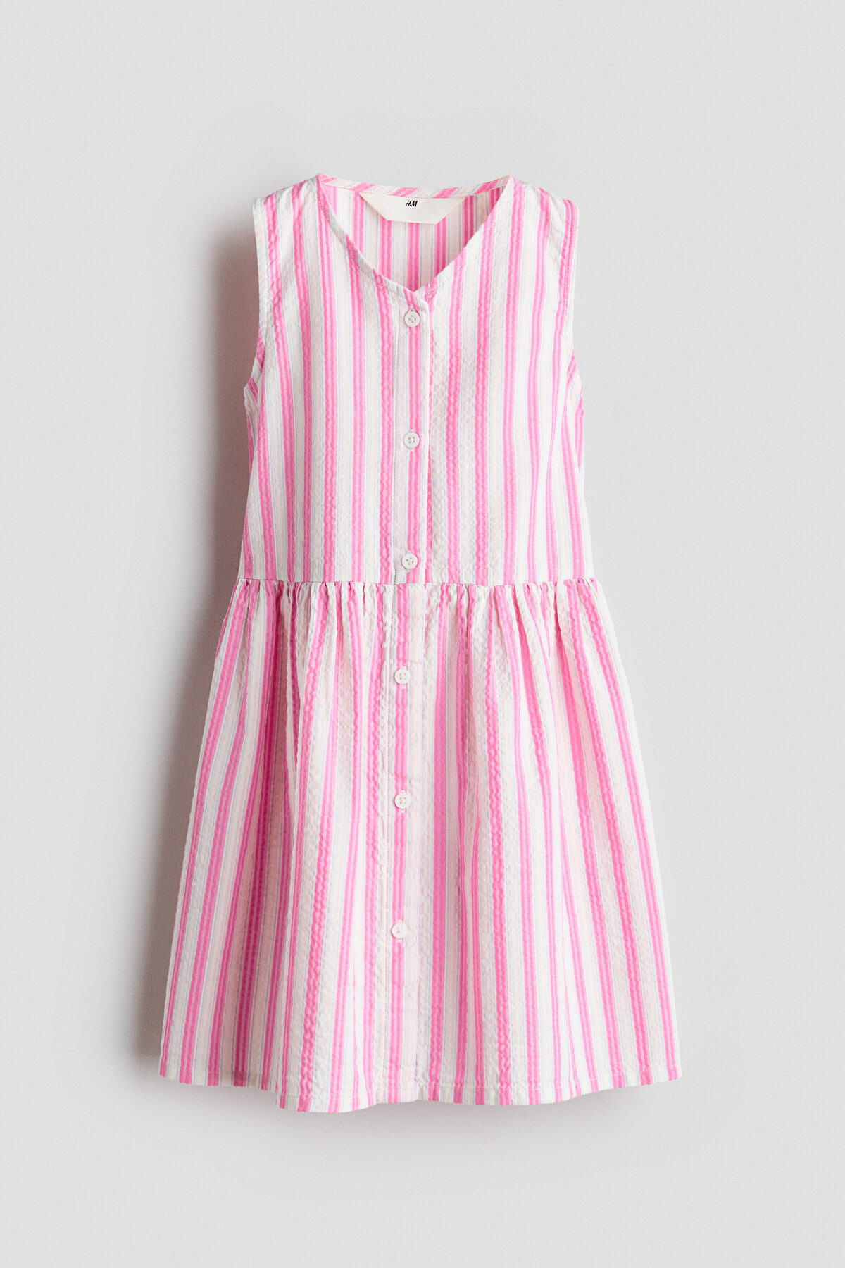 H&M Desenli Gofre Elbise fotoğrafı 2 (önizleme)