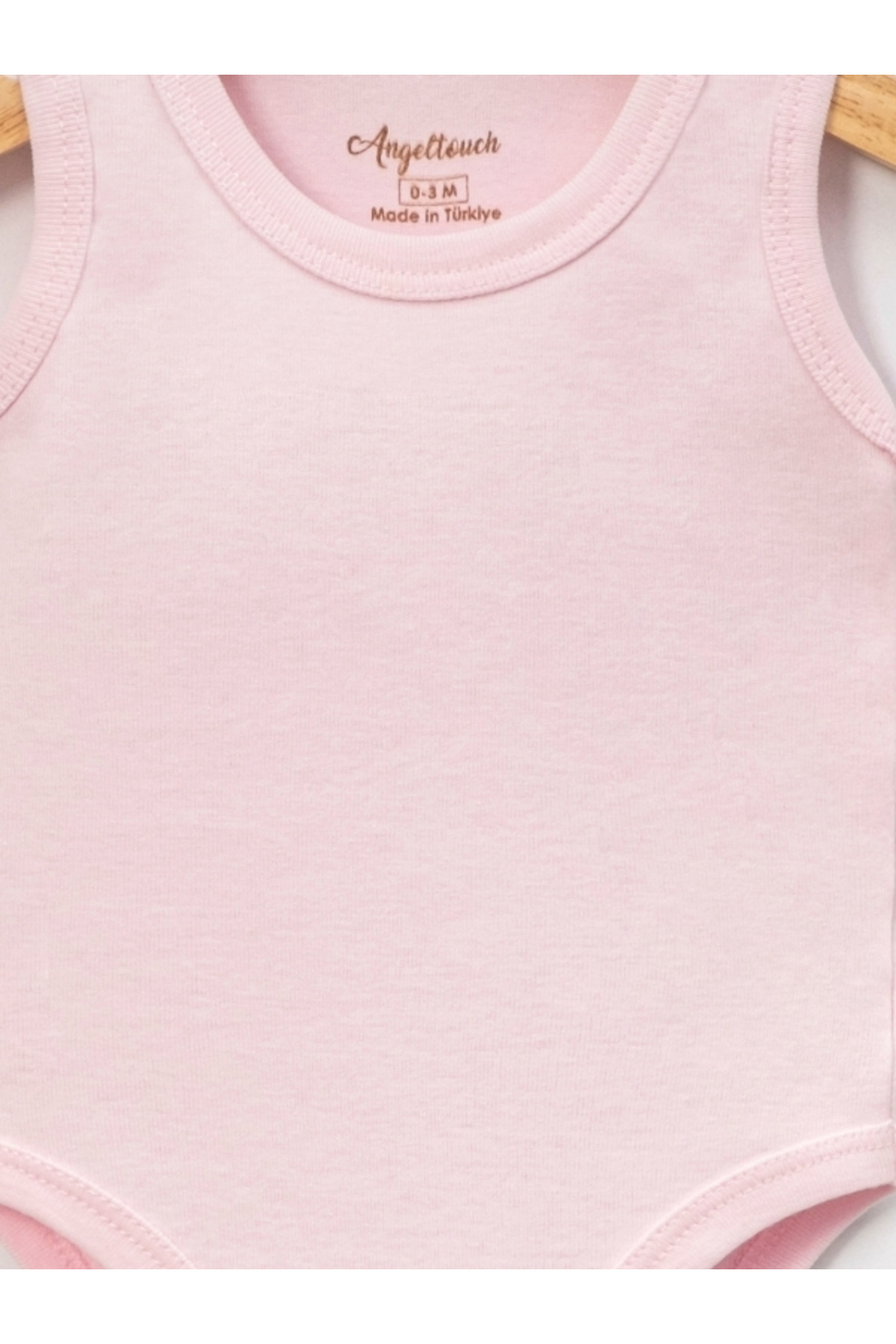 Angeltouch Pamuklu Kız Erkek Bebek Çocuk Body Askılı Penye fotoğrafı 2 (önizleme)