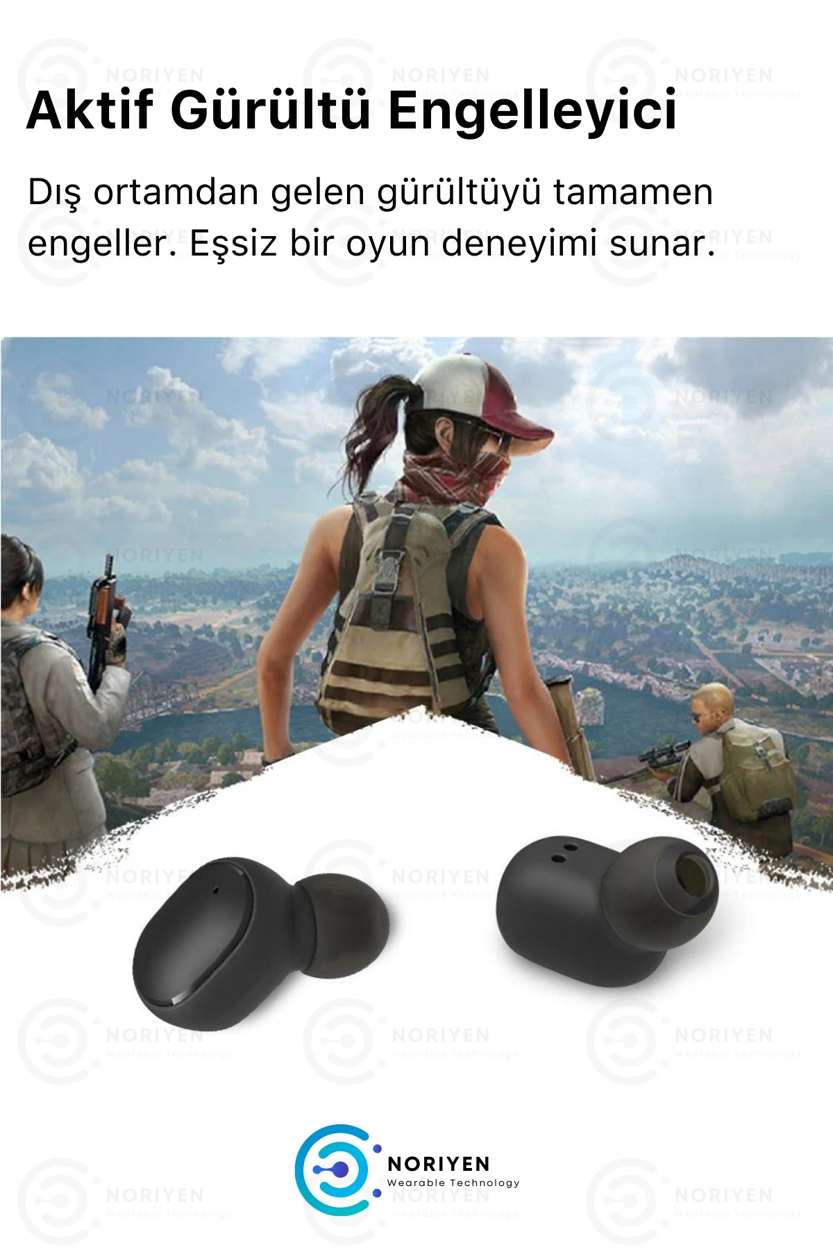 Yeni Nesil E6s Dots Hd Ses Çift Mikrofonlu Extra Bass Powerbank Kablosuz 5.0 Blutooth Kulaklık