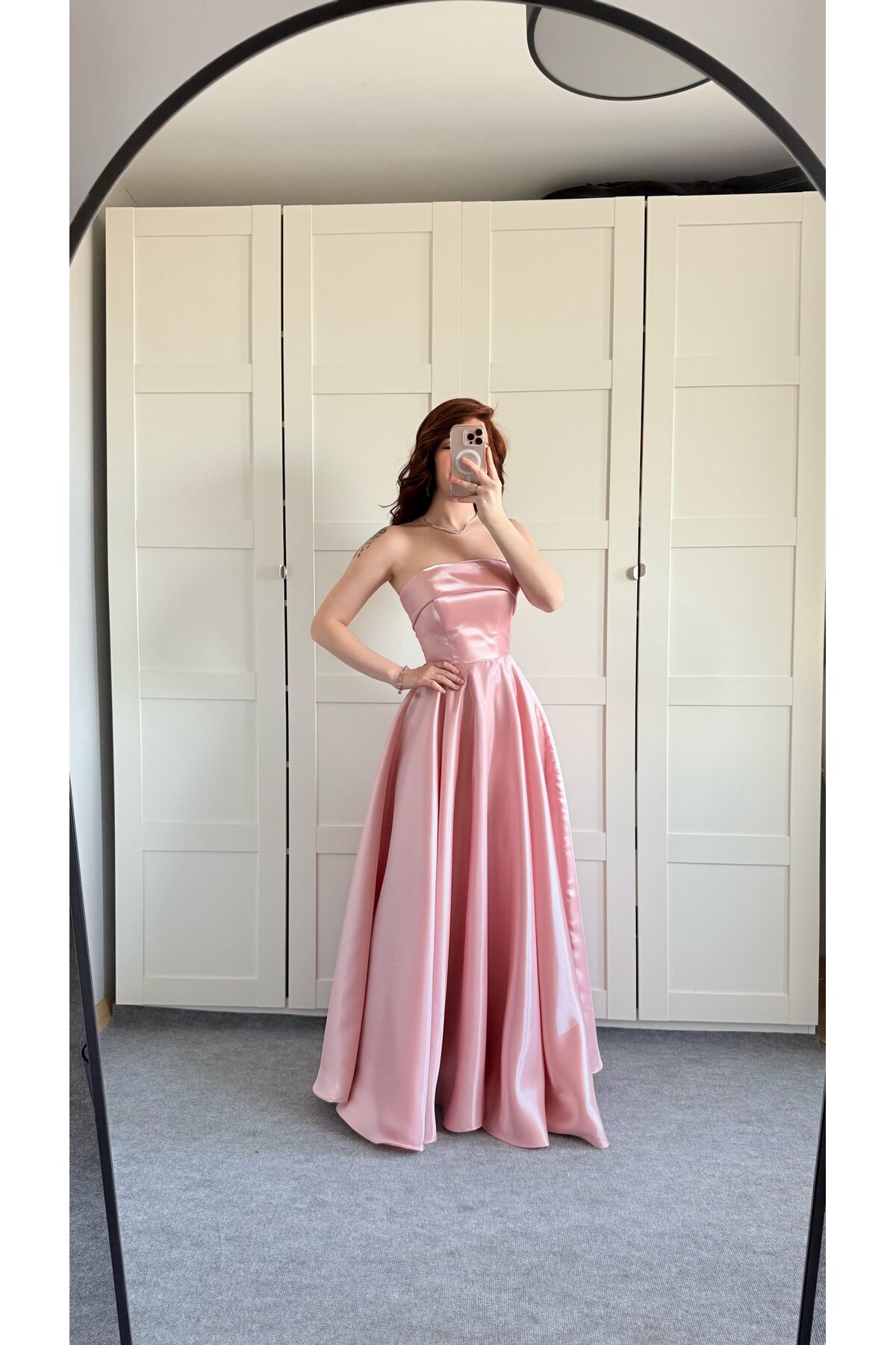 AYŞENUR DİNÇER Cinderella Evening Dress Pink- Trendyol