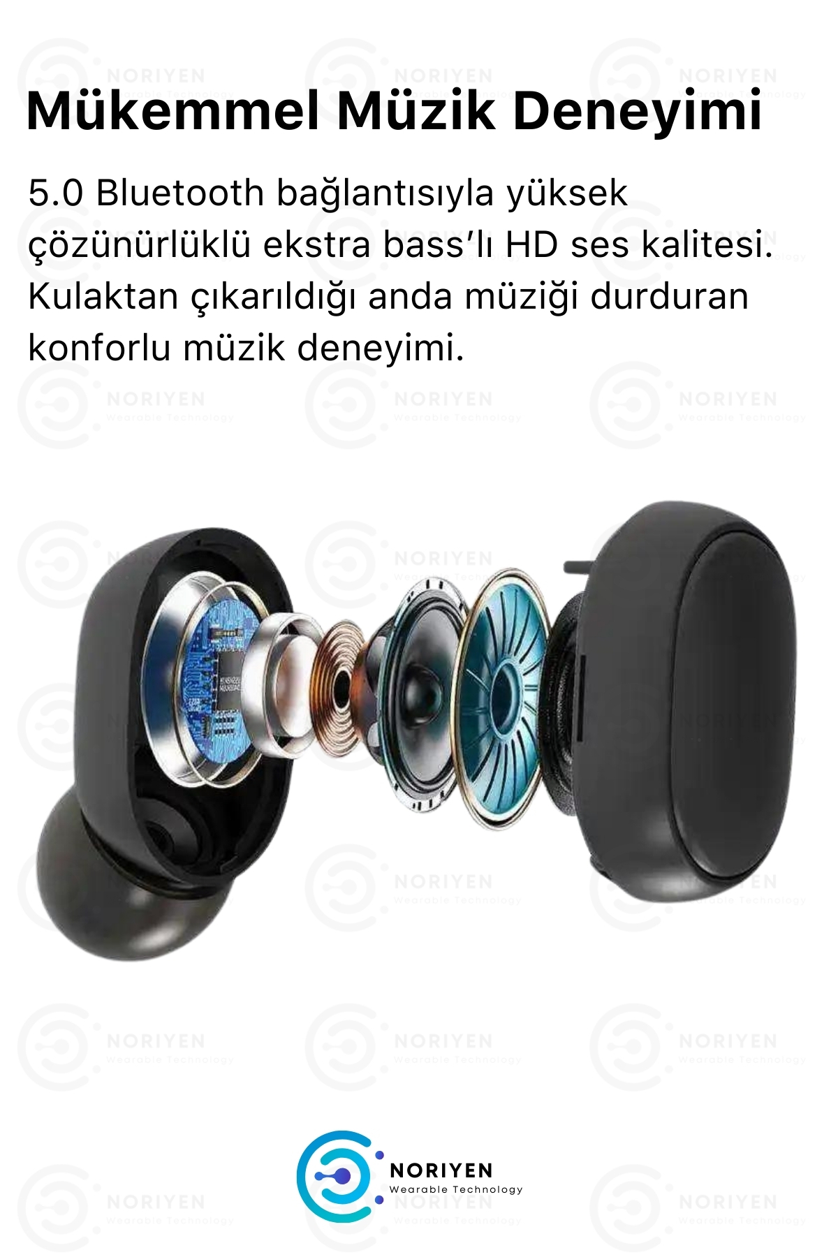 Yeni Nesil E6s Dots Hd Ses Çift Mikrofonlu Extra Bass Powerbank Kablosuz 5.0 Blutooth Kulaklık