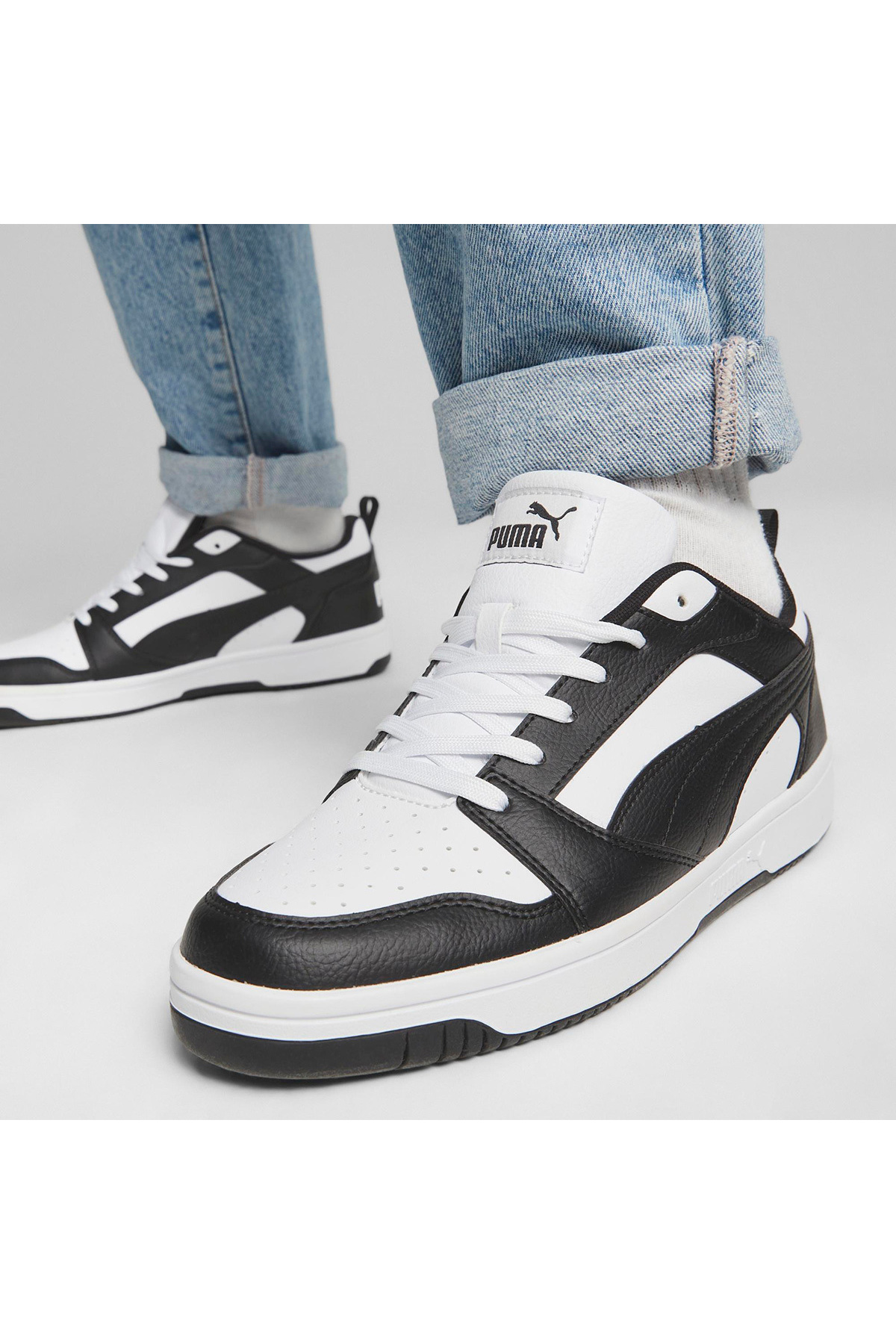Puma Rebound V6 Low Tdp Erkek Beyaz Sneaker Ayakkabı 40638801 görsel 7