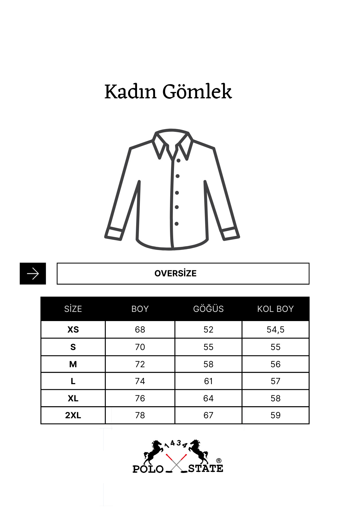 1434 Polo State  Kadın Oversize Uzun Kollu %100 Pamuk Dokuma Kahve Gömlek - Görsel 6