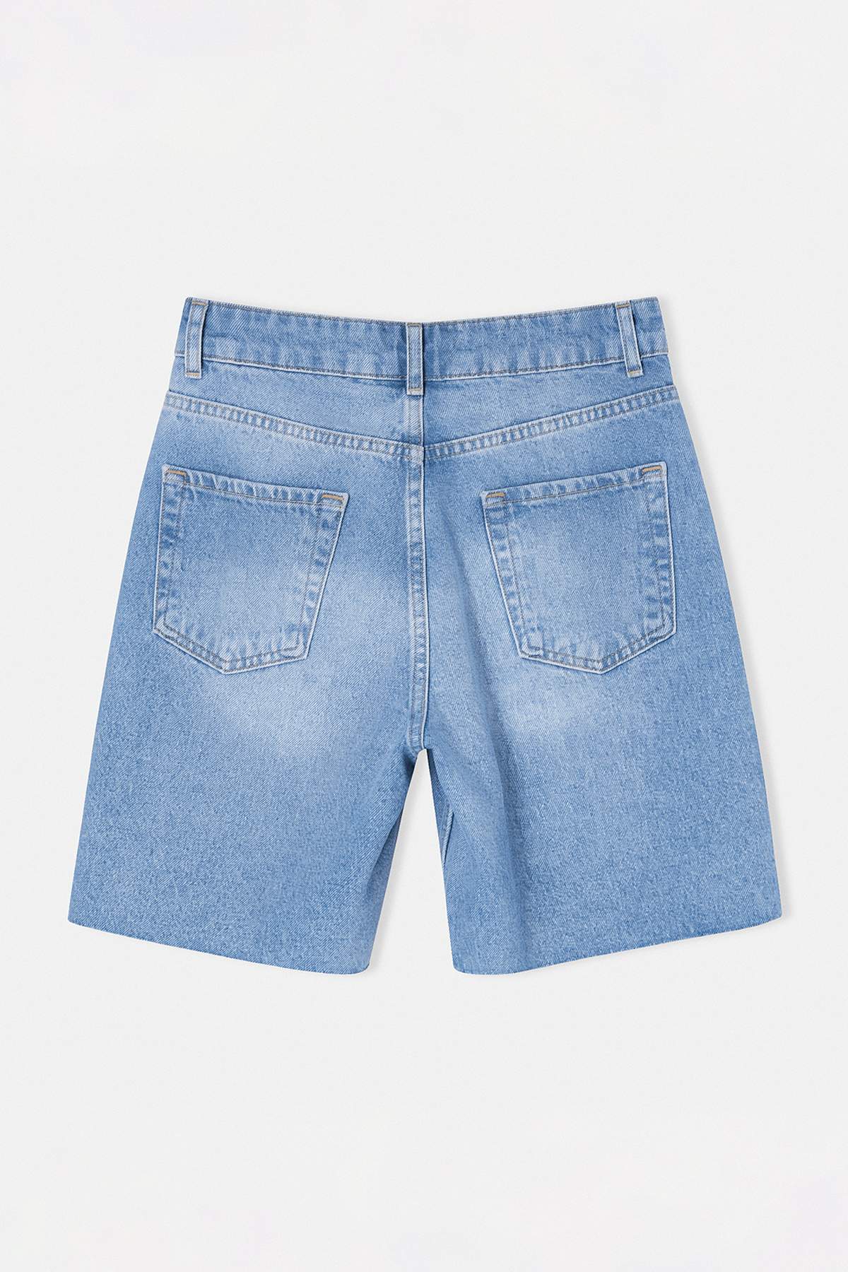 Trendyolmilla  Mavi Yüksek Bel City Boy Denim Şort TWOSS26SR00107 - Görsel 6