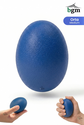 BGM Silikon El Egzersiz Topu Stres Topu - Fizik Tedavi El Çalıştırma Güçlendi...