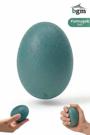 BGM Silikon El Egzersiz Topu Stres Topu - Fizik Tedavi El Çalıştırma Güçlendi...