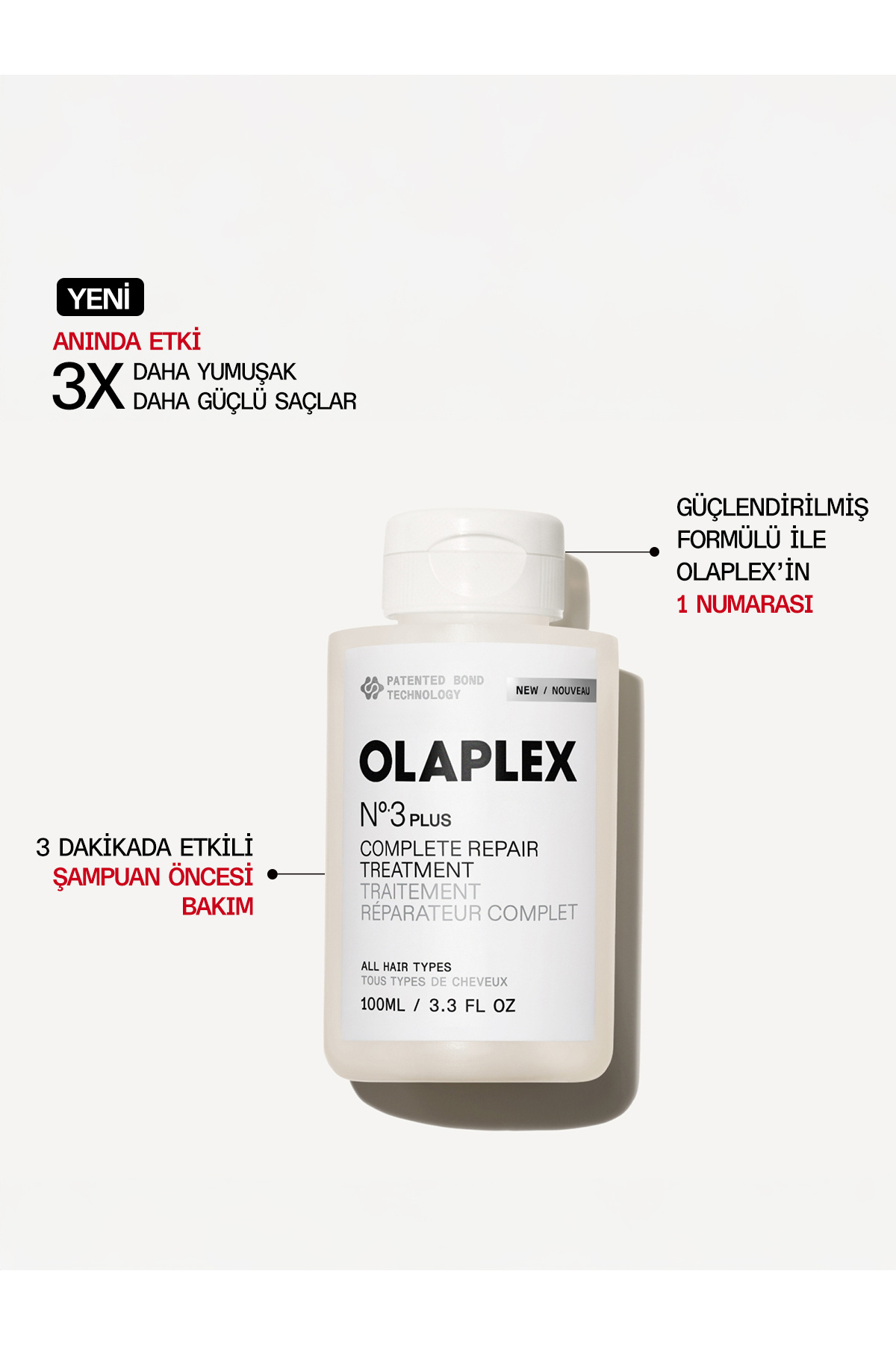 Olaplex No3+ Complete Repair Treatment 100 ML - Fiyatı, Yorumları