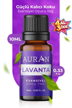 AURAN Lavanta Esansiyel Uçucu Koku Yağı Buhurdanlık Yağı Difüzör Esansı Hobi ...