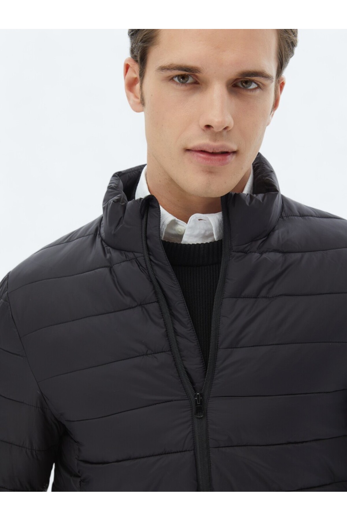 Kip  Siyah Regular Fit Kelebek Yaka Casual Dokuma Kaban - Görsel 7