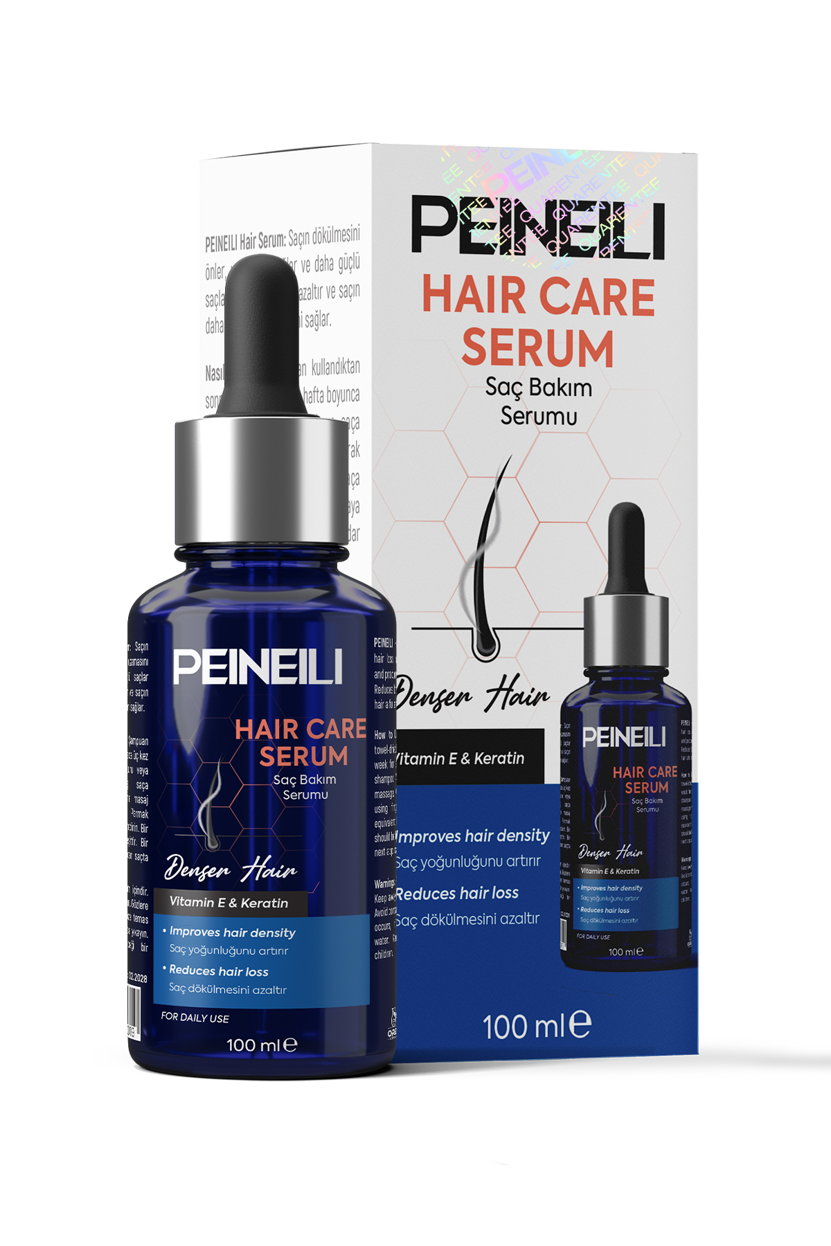 PEINEILI Saç Bakım Serumu Güçlendirici Besleyici Onarıcı Yoğun Bakım 100 ml Hair Care Serum — Saç Sakal Serumu 100ml