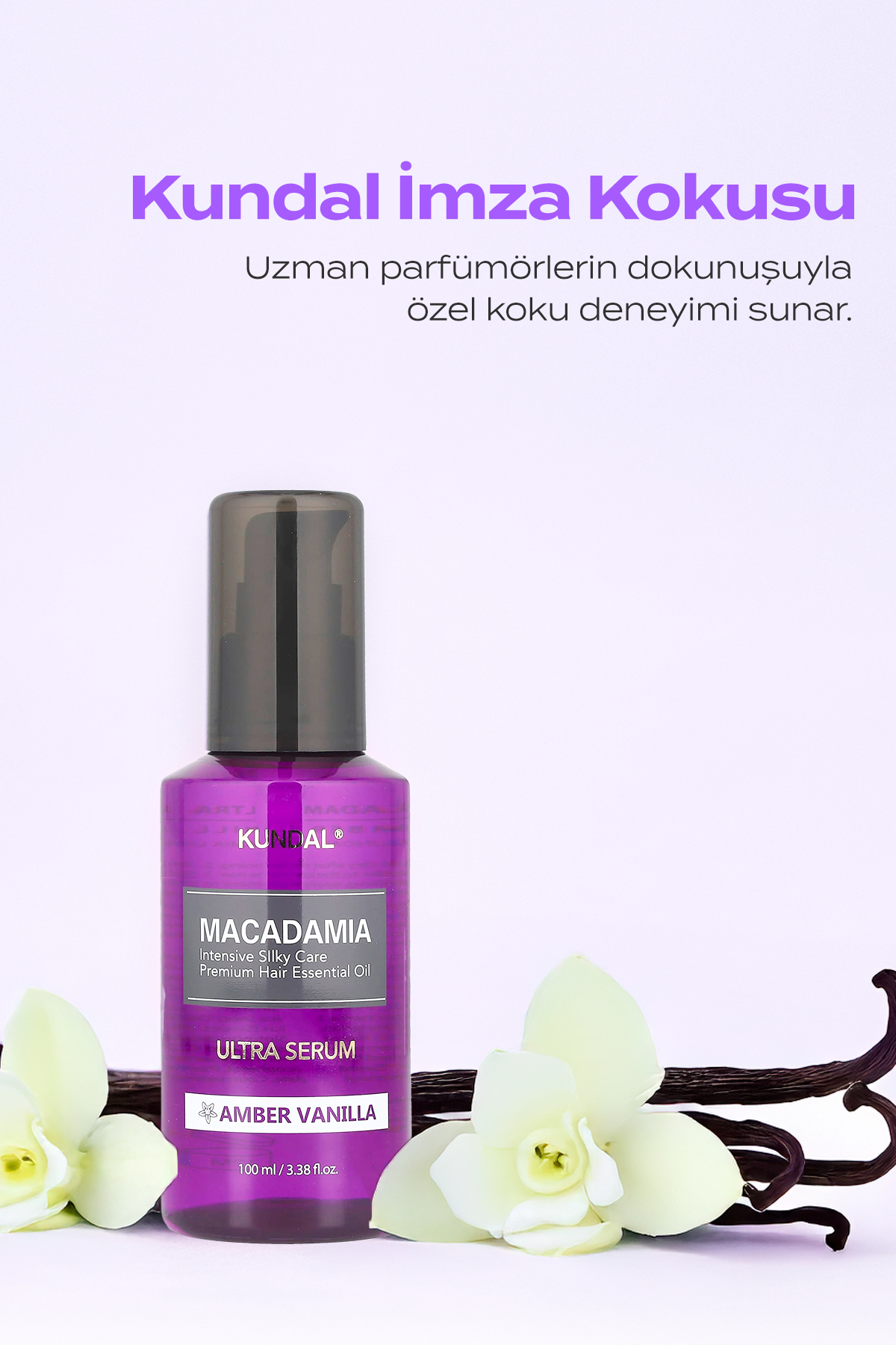 Yıpranmış Kuru Saçları Parlatan Onarıcı Serum KUNDAL Macadamia Ultra Hair Serum 100ml(Amber Vanilla) — 8835 — تصویر 8 از 9