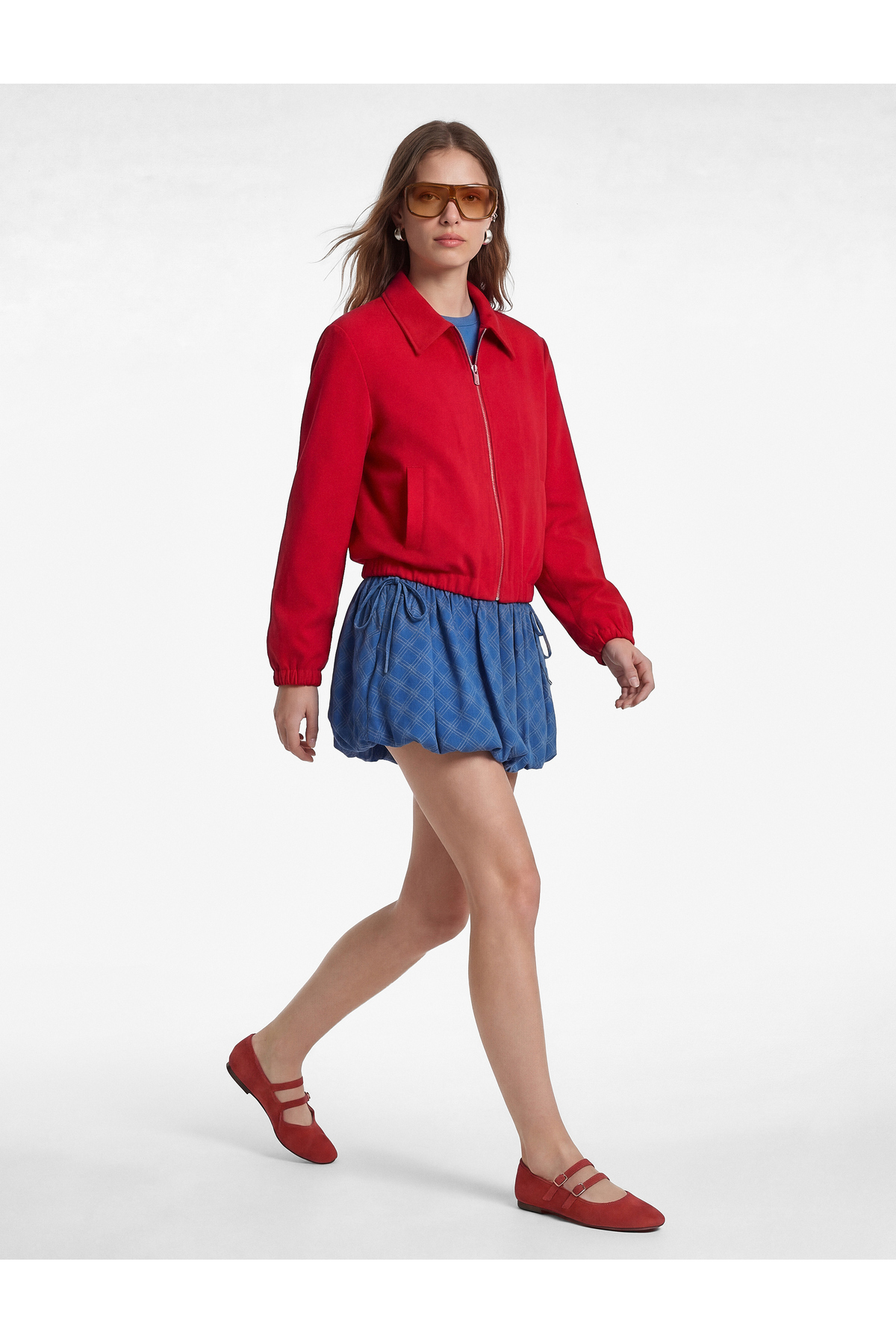 Koton  Cepli Uzun Kollu Fermuarlı Bomber Ceket - Görsel 2