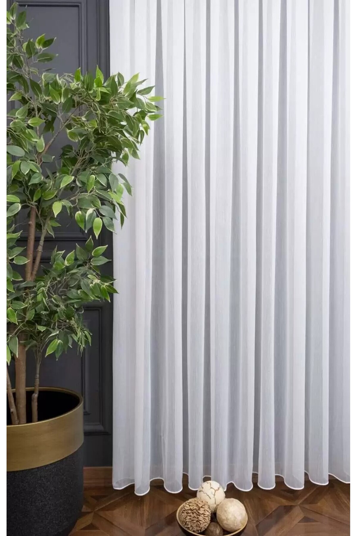 TTM Bamboo Flat Tulle Curtain – Heavy Weight 1st Quality | (Suitable for Every Room)