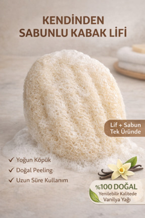 Lavandula Kendinden Sabunlu Kabak Lifi | Premium Yağlı Lifli Sabun | Peeling ...