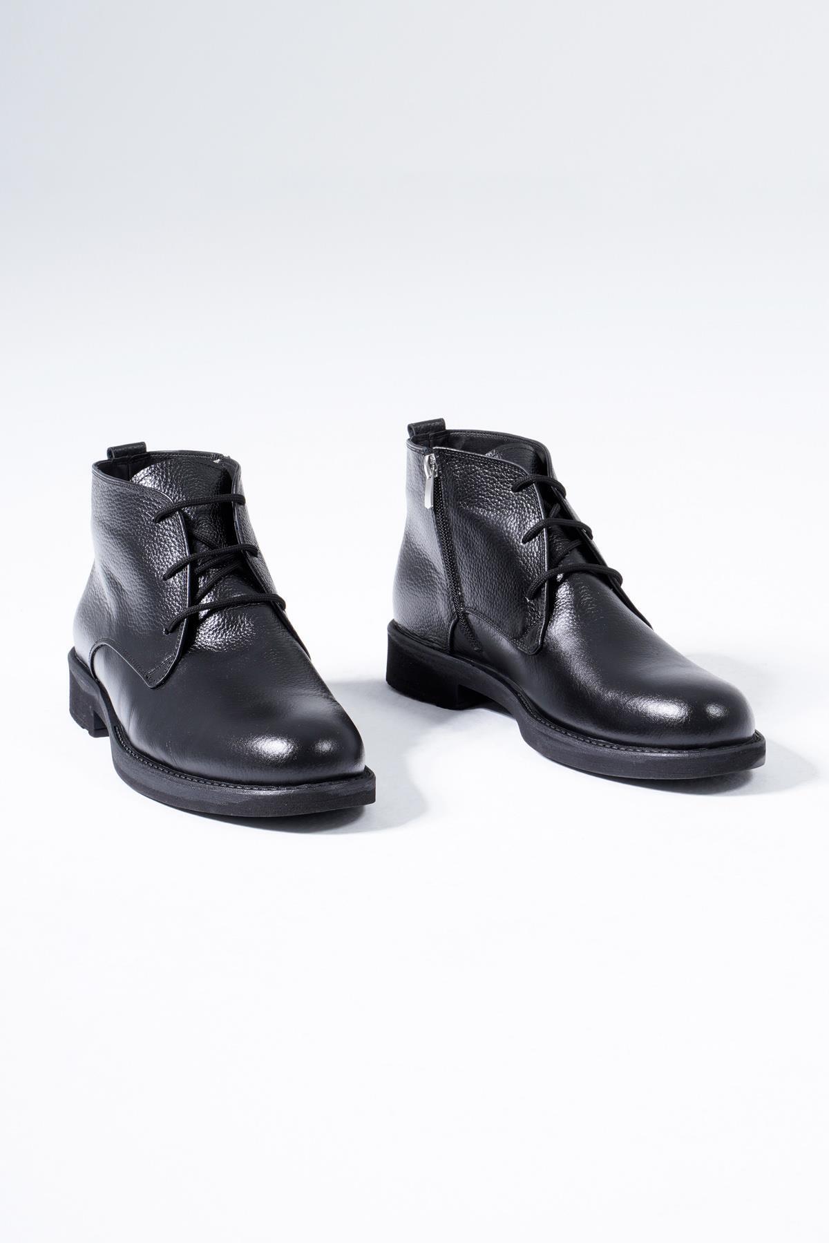 İNSETTO  Deri Erkek Bot Fermuarlı Chukka Kışlık Ayakkabı - Görsel 3